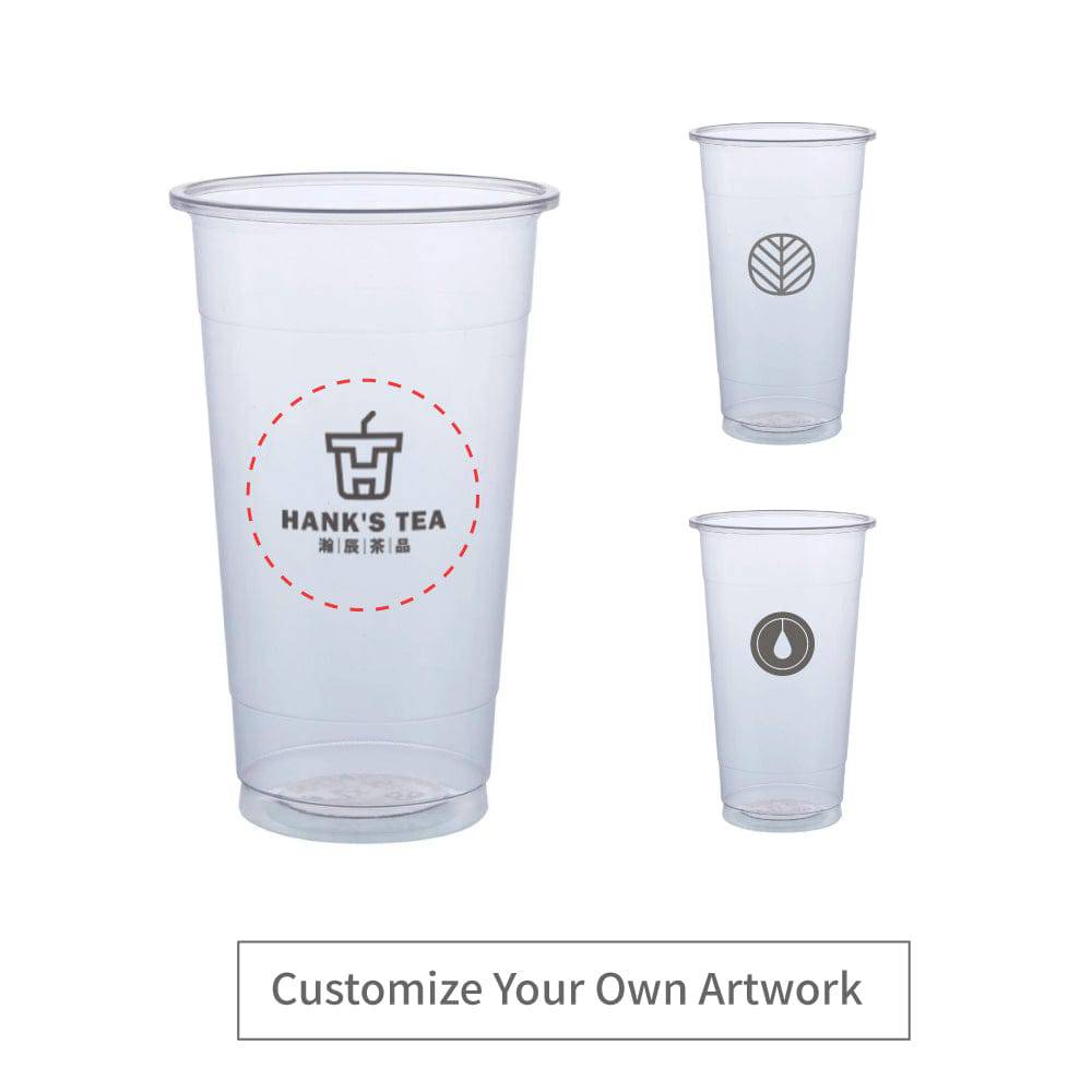 700ml PP Plastic Cup 95mm Custom Print