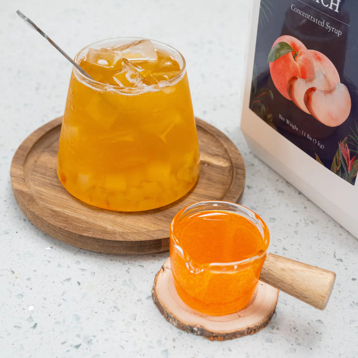 Premium Peach Syrup - Pulp