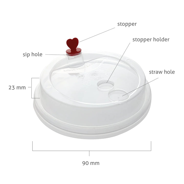 PP Cup Plastic Cup Lid (90mm)